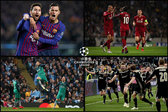 Lịch thi đấu b&aacute;n kết lượt về c&uacute;p C1 ch&acirc;u &Acirc;u 2018/19