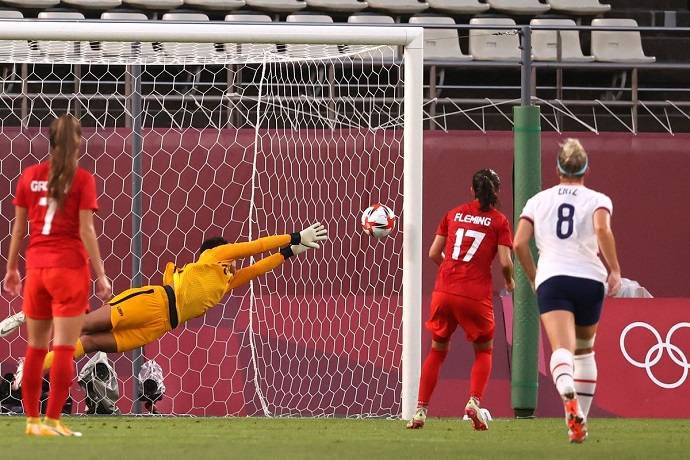 Soi k&egrave;o phạt g&oacute;c Nữ Mỹ vs Nữ Canada, 9h00 ng&agrave;y 19/7