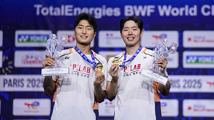 Link xem cầu l&ocirc;ng BWF World Tour Finals 2025 ng&agrave;y 3 Kim Won Ho v&agrave; Seo Seung Jae