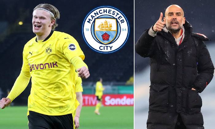 Haaland đối đầu Man City, Pep Guardiola n&oacute;i g&igrave;?