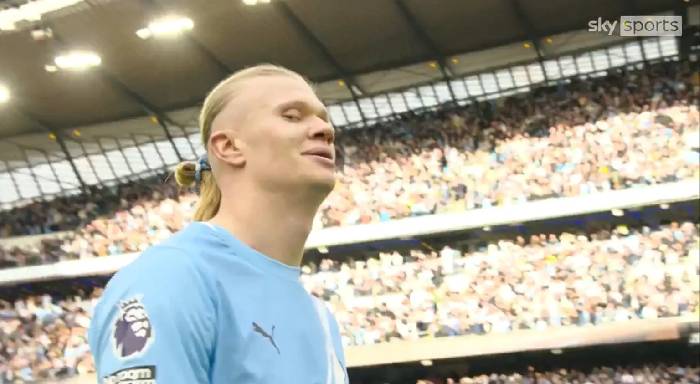 Haaland c&oacute; h&agrave;nh vi tranh c&atilde;i sau trận thắng Arsenal