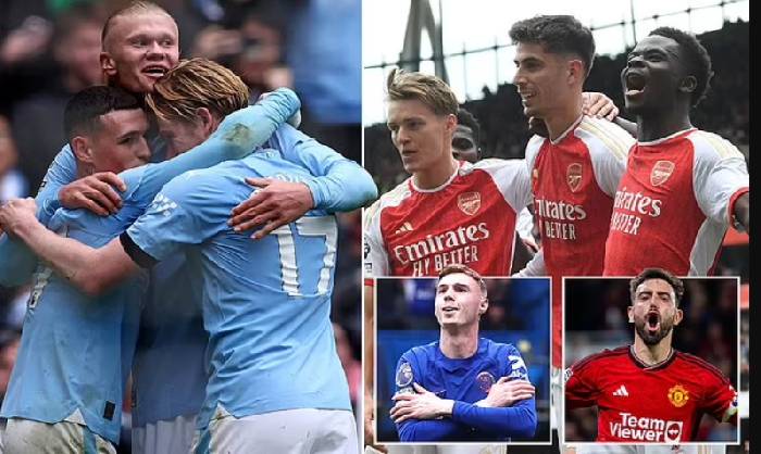 Đội h&igrave;nh ti&ecirc;u biểu Ngoại hạng Anh 2023/24: Haaland vắng mặt