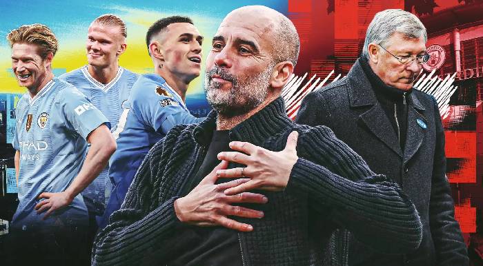 Ph&aacute; kỷ lục của Sir Alex, Pep Guardiola b&oacute;ng gi&oacute; rời Man City