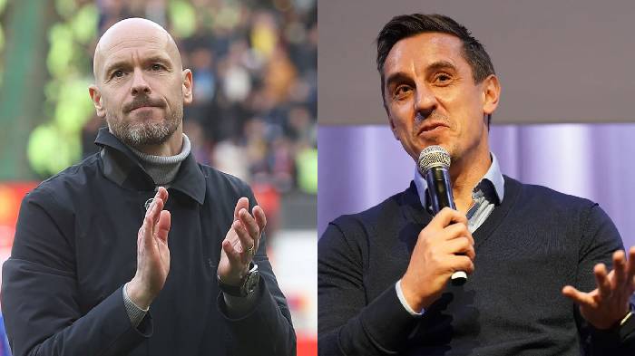 Gary Neville chỉ ra b&iacute; quyết th&agrave;nh c&ocirc;ng của Ten Hag tại Man United