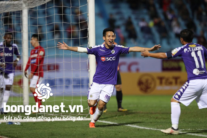 Kết quả tỷ số H&agrave; Nội FC 5-0 Than Quảng Ninh - v&ograve;ng 1 V-League 2019