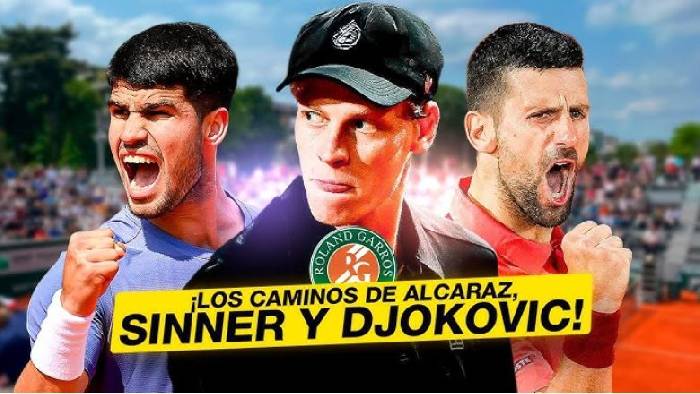 Bốc thăm Roland Garros 2025: Djokovic c&ugrave;ng nh&aacute;nh với Sinner, Alcaraz dễ thở