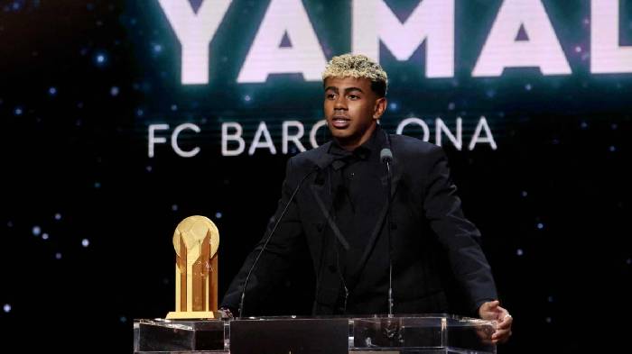 Lamine Yamal lập kỷ lục mới d&ugrave; hụt giải Quả b&oacute;ng v&agrave;ng