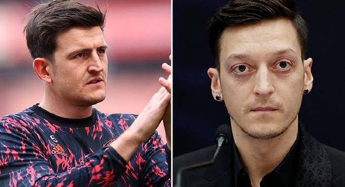 Mesut Ozil l&ecirc;n tiếng bảo vệ Maguire sau khi bị dọa đ&aacute;nh bom