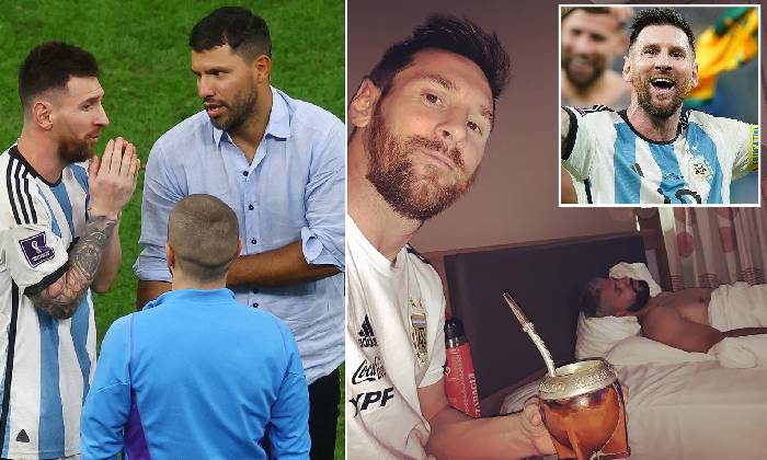 Miệng đi chơi xa, Aguero v&ocirc; &yacute; l&agrave;m lộ đội b&oacute;ng mới của Messi