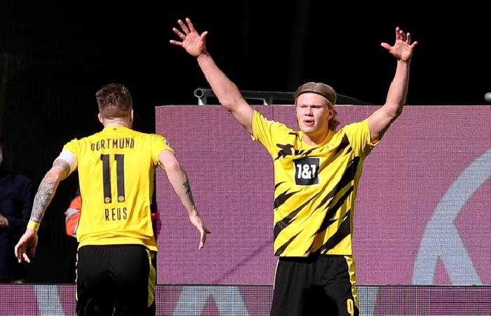 Chiếc gi&agrave;y v&agrave;ng ch&acirc;u &Acirc;u 2020/21: Haaland bằng điểm Ronaldo, Messi