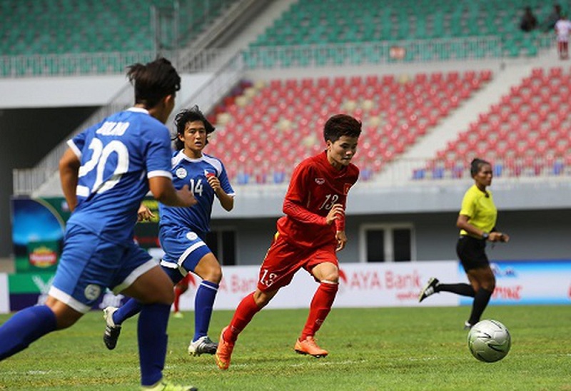 Nữ Việt Nam 2-1 nữ Philippines: Tuyết Dung v&agrave; Huỳnh Như đưa Việt Nam v&agrave;o chung kết