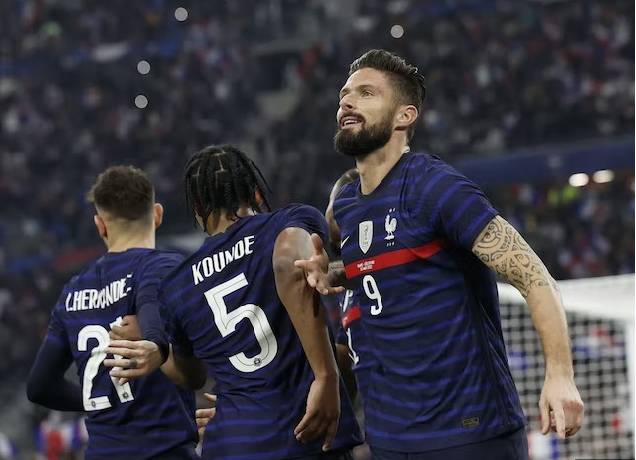 Đội h&igrave;nh ra s&acirc;n ch&iacute;nh thức Đan Mạch vs Ph&aacute;p, 1h45 ng&agrave;y 26/9