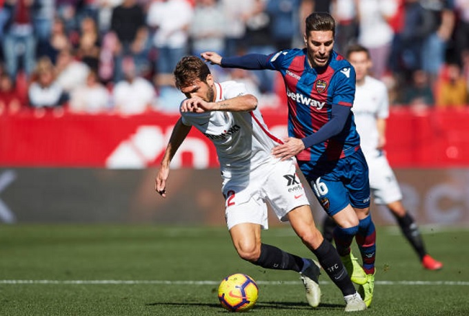Kết quả tỷ số Sevilla 5-0 Levante, v&ograve;ng 21 La Liga