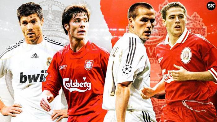 Những ng&ocirc;i sao từng kho&aacute;c &aacute;o cả Liverpool v&agrave; Real Madrid: Fabinho, Michael Owen, Xabi Alonso...