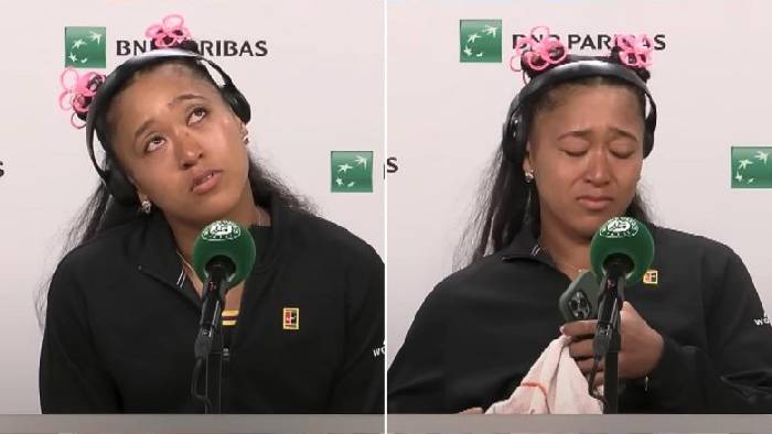 Thua ngược ở v&ograve;ng 1 Roland Garros, Naomi Osaka bật kh&oacute;c trong ph&ograve;ng họp b&aacute;o
