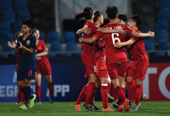 U19 nữ Việt Nam 2-0 U19 nữ Th&aacute;i Lan: Xuất sắc những c&ocirc; g&aacute;i &aacute;o đỏ