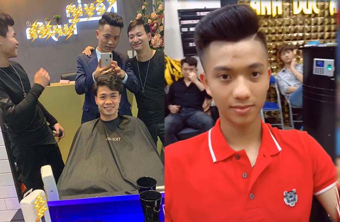 C&ocirc;ng Phượng, Phan Văn Đức rủ nhau đổi kiểu t&oacute;c mới đ&oacute;n xu&acirc;n