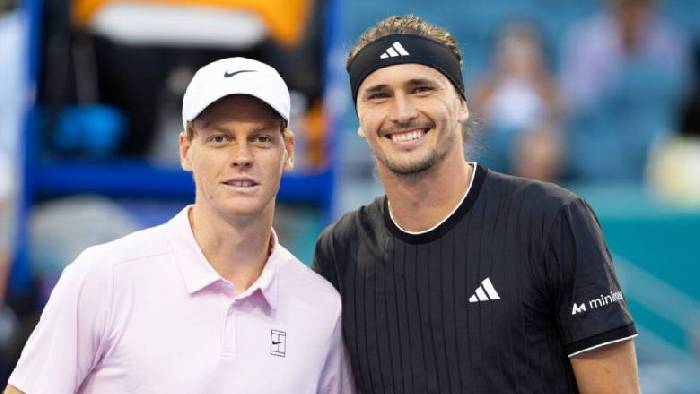 Sinner đ&aacute;nh bại Zverev, lần thứ tư g&oacute;p mặt ở chung kết Miami Open