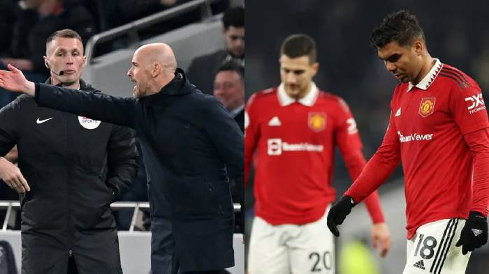Ten Hag tức giận, chỉ r&otilde; l&yacute; do then chốt khiến M.U bị Tottenham cầm ho&agrave;
