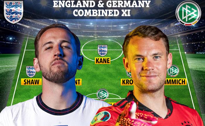 Đội h&igrave;nh ra s&acirc;n Anh vs Đức (23h 29/6): Kh&oacute; lường Tam sư