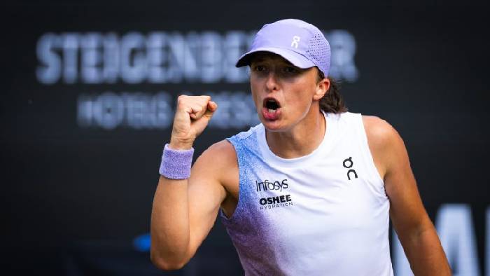 Swiatek lần đầu ti&ecirc;n g&oacute;p mặt ở một trận chung kết s&acirc;n cỏ