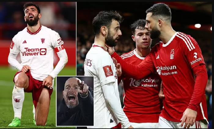 CĐV MU nổi đi&ecirc;n khi Bruno Fernandes bị b&oacute;p cổ