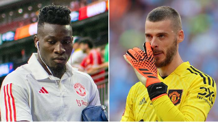 Onana hơn gấp đ&ocirc;i De Gea ở một chỉ số trong trận ra mắt