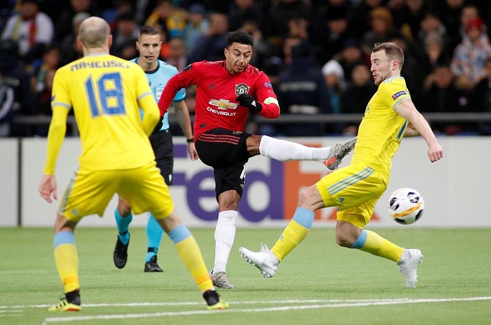Jesse Lingard ghi b&agrave;n sau 11 th&aacute;ng, MU vẫn thua Astana ở Europa League