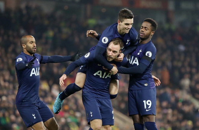 Kết quả Norwich vs Tottenham Hotspur, 0h30 ng&agrave;y 29/12