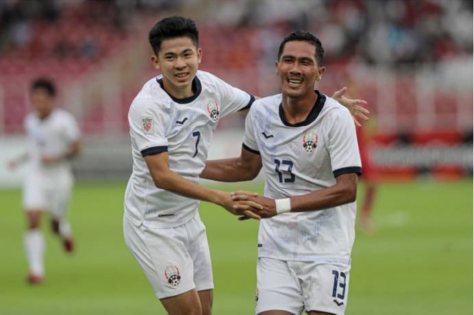 Đội h&igrave;nh ra s&acirc;n ch&iacute;nh thức Campuchia vs Brunei, 17h ng&agrave;y 29/12