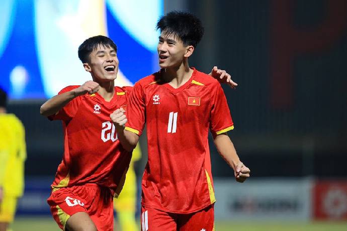 U17 Việt Nam thắng đậm U17 Malaysia, gi&agrave;nh v&eacute; dự c&uacute;p ch&acirc;u &Aacute;