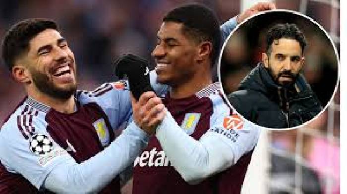 Thăng hoa ở Aston Villa, Rashford ngầm ch&acirc;m biếm HLV Amorim