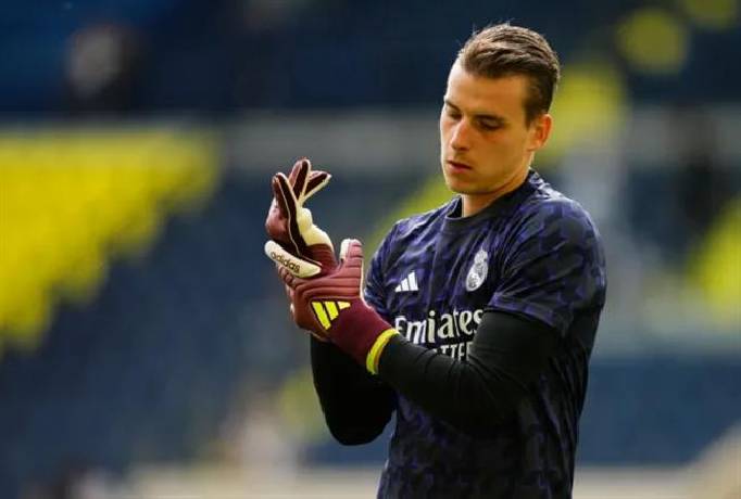 Real Madrid mất Andriy Lunin ở trận chung kết c&uacute;p C1 ch&acirc;u &Acirc;u