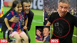 HLV Luis Enrique bật kh&oacute;c, nhắc về con g&aacute;i qu&aacute; cố sau khi v&ocirc; địch C1