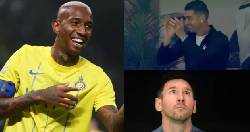 Ronaldo kho&aacute;i ch&iacute; khi đồng đội 'chơi tennis' trước đội của Messi