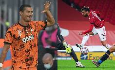 Bruno Fernandes s&aacute;nh ngang Cristiano Ronaldo trong m&ugrave;a 2020/21