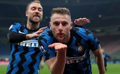 Inter Milan l&agrave;m điều hiếm thấy trong trận thắng thứ 7 li&ecirc;n tiếp tại Serie A