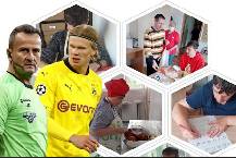 Trọng t&agrave;i xin chữ k&yacute; Haaland nhận &aacute;n phạt