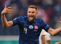 Đội h&igrave;nh ra s&acirc;n ch&iacute;nh thức Azerbaijan vs Slovakia, 23h ng&agrave;y 10/6