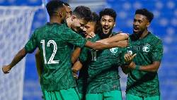 U23 Saudi Arabia tập c&aacute;c pha cố định để ngăn ngừa mối hiểm hoạ b&oacute;ng chết từ Việt Nam