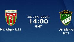 Nhận định, soi k&egrave;o U21 MC Alger vs U21 US Biskra, 21h00 ng&agrave;y 18/1