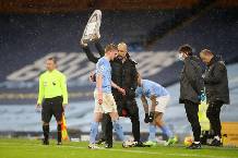 Man City mất De Bruyne ở 2 trận b&aacute;n kết C&uacute;p C1 ch&acirc;u &Acirc;u?