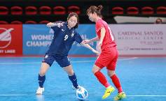 Xuất sắc đ&aacute;nh bại Th&aacute;i Lan, tuyển futsal nữ Việt Nam v&ocirc; địch Đ&ocirc;ng Nam &Aacute;