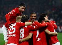 Đội h&igrave;nh ra s&acirc;n ch&iacute;nh thức Mainz vs Bayern Munich, 20h30 ng&agrave;y 22/4