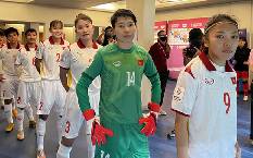 Đội h&igrave;nh ra s&acirc;n ch&iacute;nh thức nữ Việt Nam vs nữ Myanmar, 15h ng&agrave;y 27/1