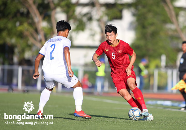 U22 Việt Nam 6-1 U22 L&agrave;o: Bổn cũ soạn lại, U22 Việt Nam x&acirc;y chắc ng&ocirc;i đầu