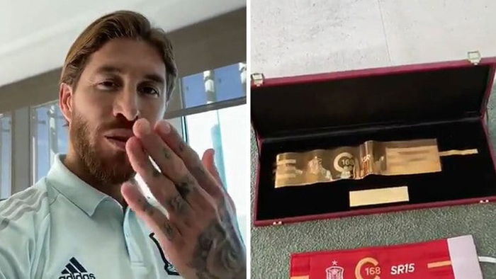 T&acirc;y Ban Nha vinh danh kỷ lục của Sergio Ramos theo c&aacute;ch đặc biệt