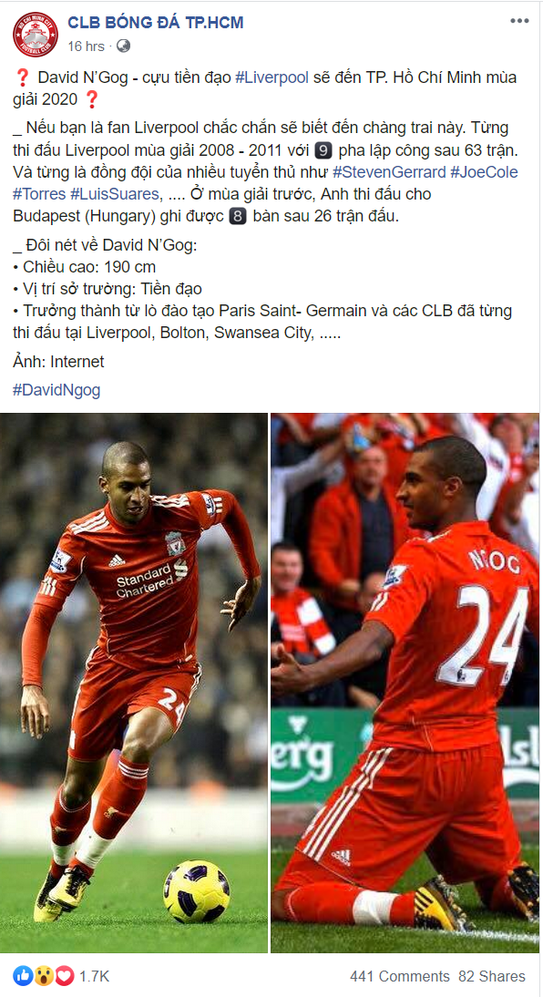 Tin chuyển nhượng V.League: TP.HCM chi&ecirc;u mộ cựu sao Liverpool