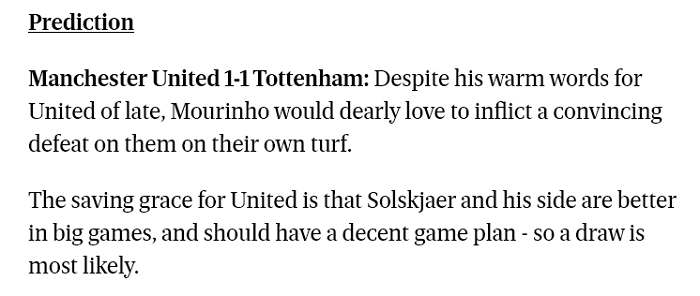 Dự đo&aacute;n MU vs Tottenham (2h30 5/12) bởi chuy&ecirc;n gia Tom Doyle