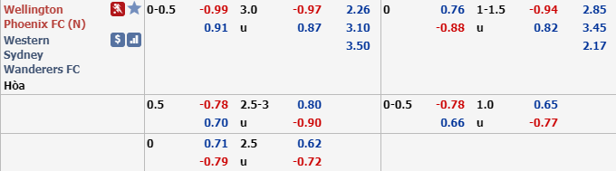 Ph&acirc;n t&iacute;ch tỷ lệ Wellington Phoenix vs Western Sydney, 13h ng&agrave;y 7/12